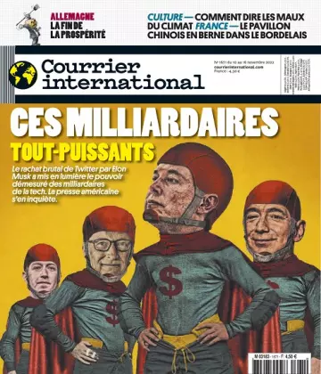 Courrier International N°1671 Du 10 au 16 Novembre 2022  [Magazines]
