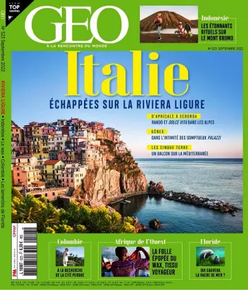 Geo N°523 – Septembre 2022  [Magazines]