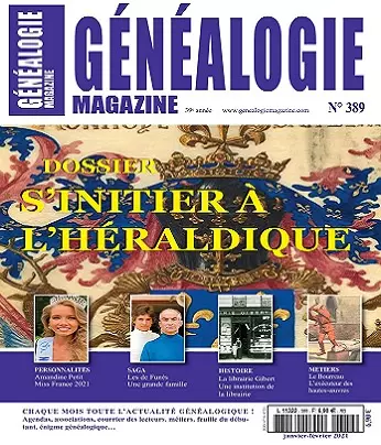 Généalogie Magazine N°389 – Janvier-Février 2021 [Magazines]