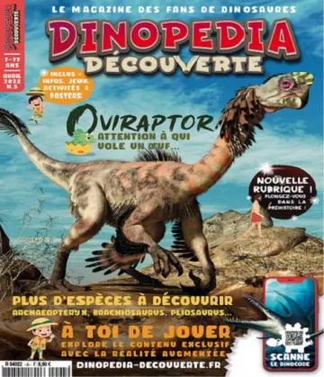 Dinopédia Découverte N°5 – Avril 2022 [Magazines]