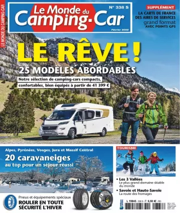 Le Monde Du Camping-Car N°338 – Février 2022 [Magazines]