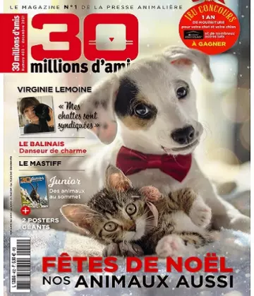 30 Millions d’Amis N°402 – Décembre 2021  [Magazines]