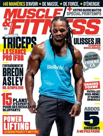Muscle et Fitness N°376 – Avril 2019  [Magazines]
