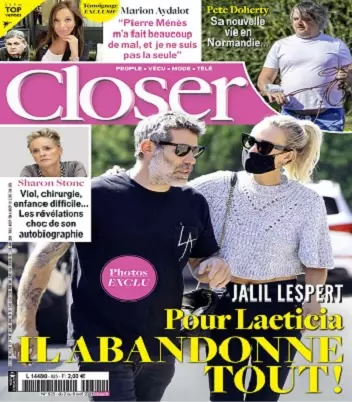 Closer N°825 Du 2 au 8 Avril 2021  [Magazines]