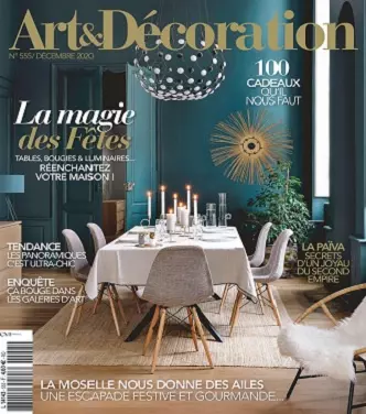 Art et Décoration N°555 – Décembre 2020 [Magazines]