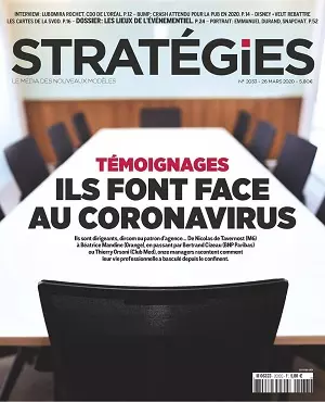 Stratégies N°2033 Du 26 Mars 2020  [Magazines]