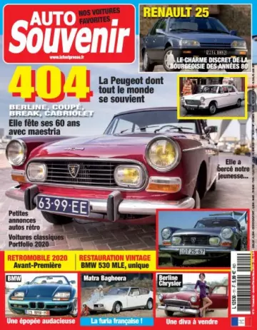 Auto Souvenir - Janvier-Mars 2020  [Magazines]