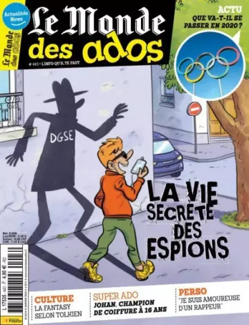 Le Monde des Ados - 8 Janvier 2020 [Magazines]