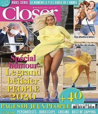 Closer Hors Série N°52 – Décembre 2020-Janvier 2021  [Magazines]