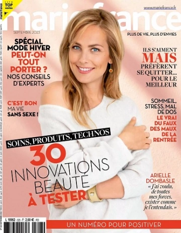 Marie France N°323 – Septembre 2023 [Magazines]
