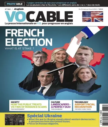 Vocable Anglais N°868 Du 31 Mars 2022  [Magazines]