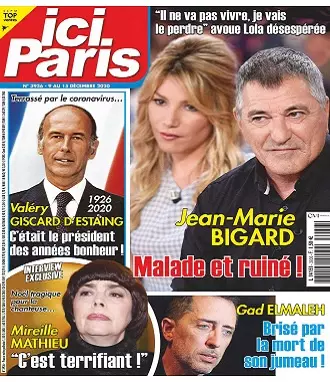 Ici Paris N°3936 Du 9 au 15 Décembre 2020  [Magazines]