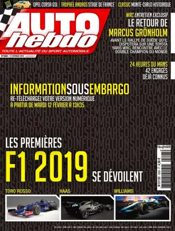 Auto Hebdo N°2203 Du 13 Février 2019 [Magazines]