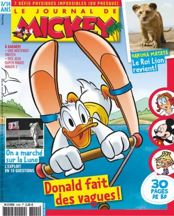 Le Journal De Mickey N°3496 Du 17 Juillet 2019  [Magazines]