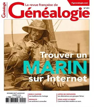 La Revue Française De Généalogie N°251 – Décembre 2020-Janvier 2021 [Magazines]