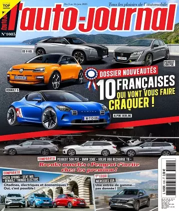 L’Auto-Journal N°1085 Du 3 au 16 Juin 2021  [Magazines]