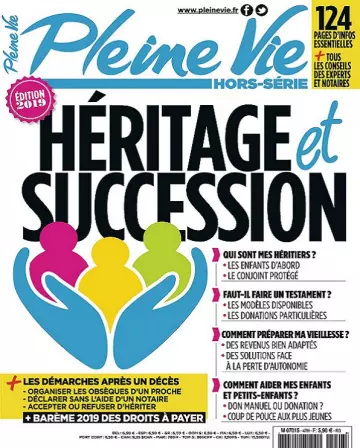Pleine Vie Hors Série N°47 – Héritage et Succession 2019 [Magazines]