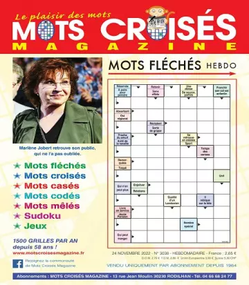 Mots Croisés Magazine N°3038 Du 24 Novembre 2022 [Magazines]