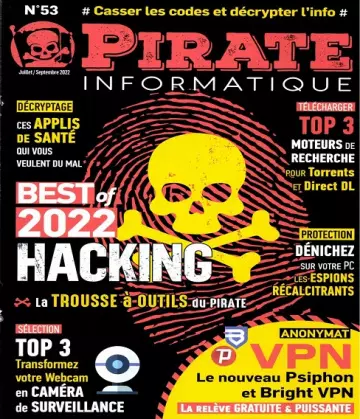 Pirate Informatique N°53 – Juillet-Septembre 2022  [Magazines]