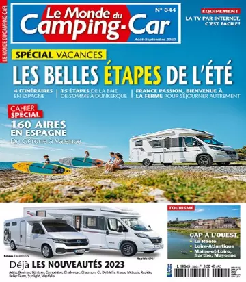 Le Monde Du Camping-Car N°344 – Août-Septembre 2022 [Magazines]