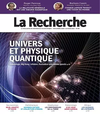 La Recherche N°563 – Novembre 2020-Janvier 2021  [Magazines]