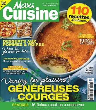 Maxi Cuisine N°144 – Octobre 2020  [Magazines]